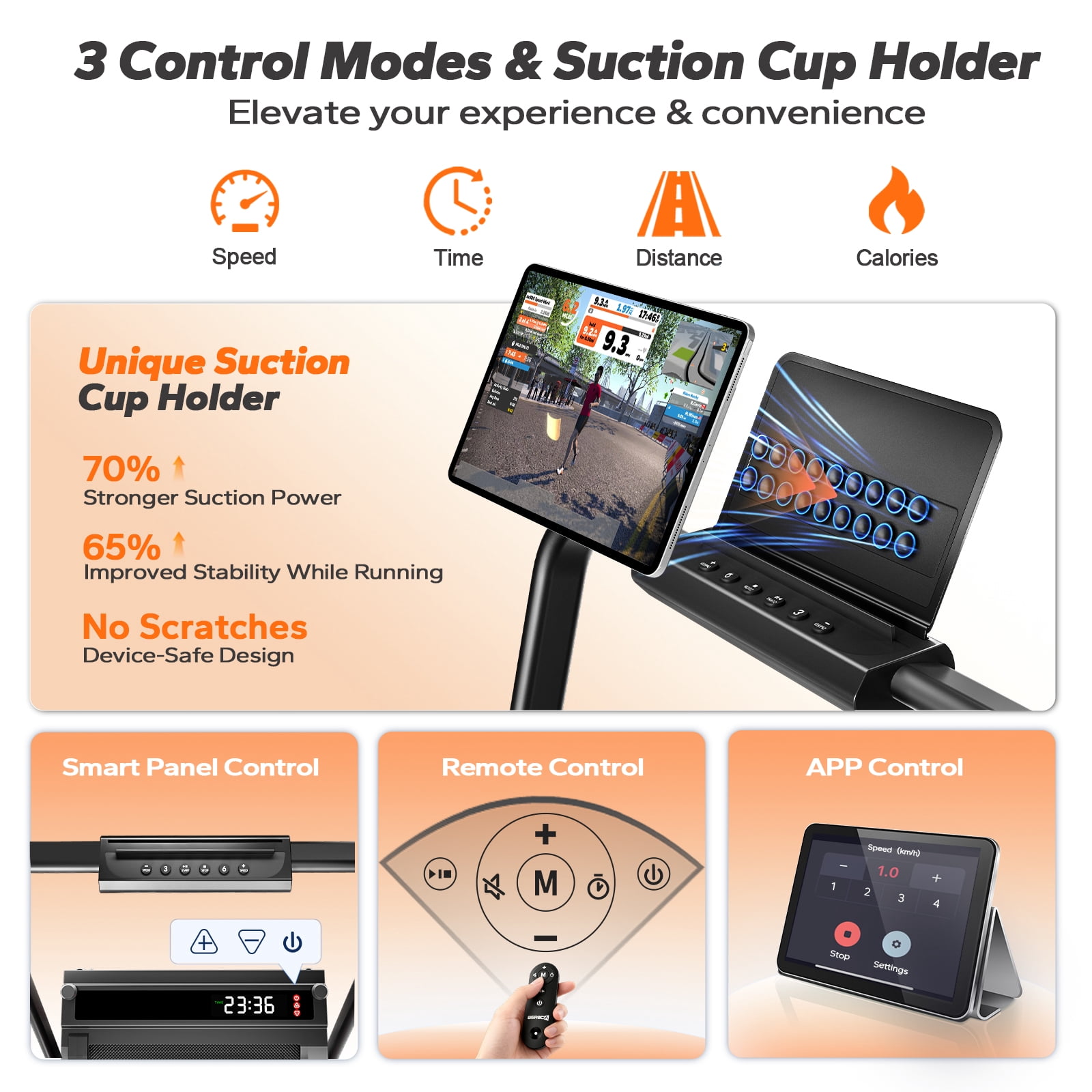 BEROCA 4-in-1 Portable Treadmill with Foot Massage, 3HP Foldable Treadmill with Incline Handle, Under Desk Small Treadmill For Home Office with Remote Control LED Display