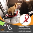 thumbnail image 5 of Simple Adjustable Pet Seat Belt, Black, Material - Nylon, Harness Type - Direct to Seatbelt Swivel Tether., 5 of 8