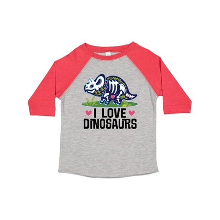 

Inktastic Girl Dinosaur I Love Dinosaurs Gift Toddler Toddler Girl T-Shirt
