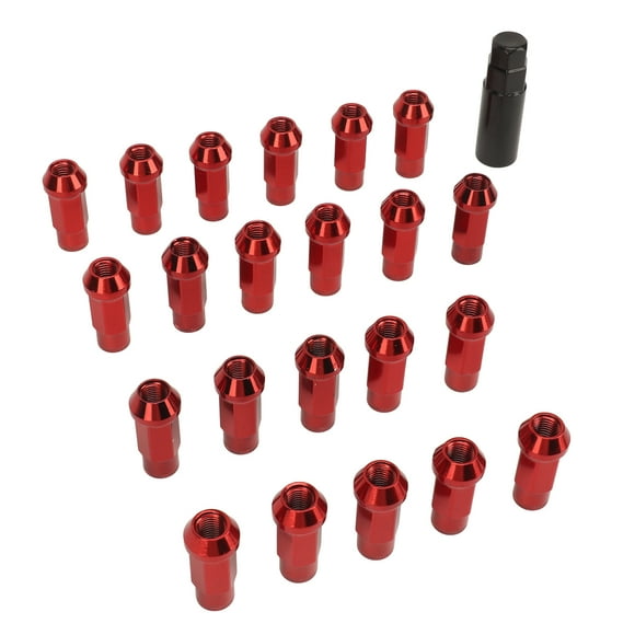 22PCS Tapered Lug Nuts with Nut Sleeve Key Alloy Steel for , for