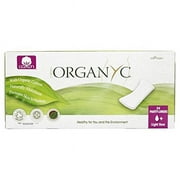 Organyc 0832527 Cotton Flat Panty Liners, Pack of 24