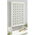 thumbnail image 6 of Kate and Laurel Latonia Coastal Wall Art Plaque, 24 x 32, White, Repeating Pattern Wooden Art Plaque with Light Distressing, 6 of 7