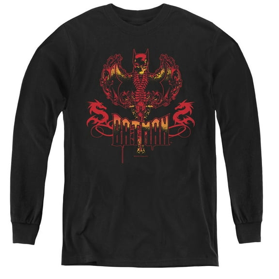 Batman - Heart Of Fire - Youth Long Sleeve Shirt - Small