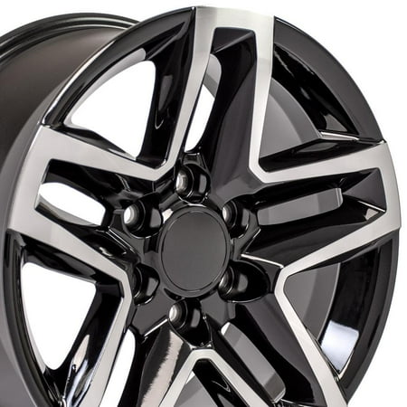 Single(1) OE Wheels CV34B 18x8.5 Gloss Black Machined Rim 6x139.7 26ET