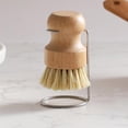 thumbnail image 3 of Brushes Natural Dish Scrubber With Racks Wooden Dishwashing Brush For Washing Dishes Pots Pans And Scrub Brush Multifunctional Cleaning Brush With Rack For Organization, 3 of 4