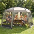thumbnail image 2 of 6-8 Person Screen Canopy Tent with Mesh Walls and Zipper Door, Outdoor Camping Shelter, 2 of 8