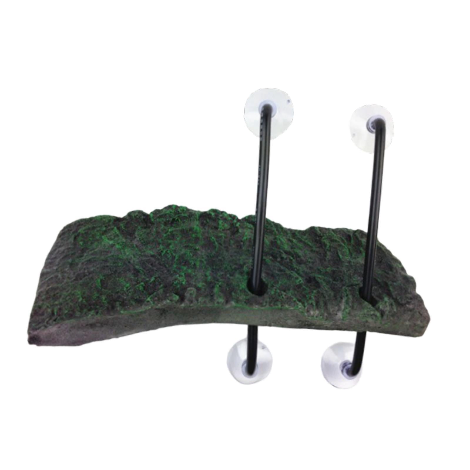 Reptile Ledge Floating Platform Climbing Dock with Lifelike Rock Appearance for Bearded Dragons Lizards Geckos