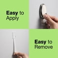 thumbnail image 6 of FrogTape reMOVEables Medium Brushed Nickel Heavy Duty Hooks, 2 Hooks and 4 Adhesive Strips, 6 of 16