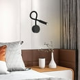 thumbnail image 5 of LED Reading Lights,Wall Mount Lamp with Flexible Gooseneck, Bedside Night Light for Bed, Headboard, Desk - Blk, 5 of 9