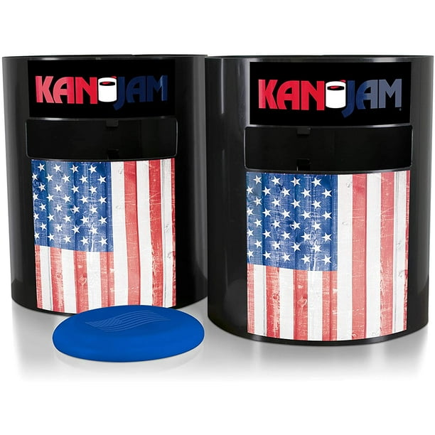 Kan Jam USA Edition Disc Toss Game for The Backyard, Beach, Park