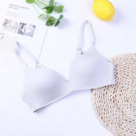 Pavied Minimizer Bras Feelingirl Bra Wireless Bras Women s Underwear Without Ring Thin Gathered And Comfortable Breathable And Seamless Suitable For Sleeping Seamless Bras Womens Bras Silver 32