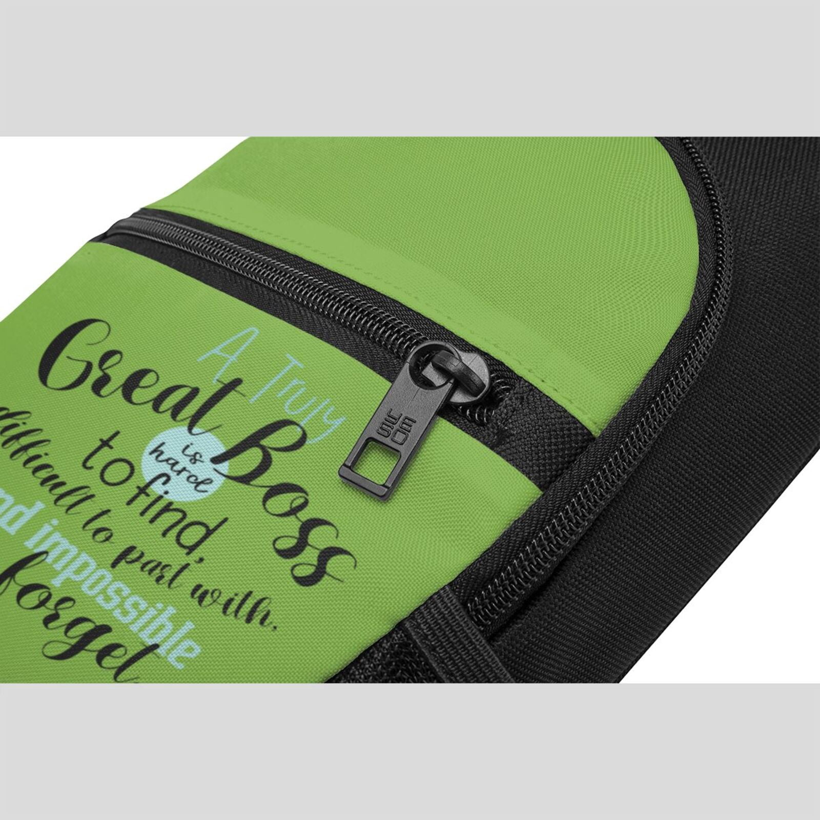 Xecao's A Truly Great Boss Print Sling Bag: A Versatile Chest, Shoulder, and Crossbody Backpack for Casual Days Out, Perfect for Both Men and Women