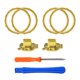 thumbnail image 3 of Botones de cambio de perfil y anillos decorativos para el mando Xbox One Elite 2 - Paquete de 2 cromados mate, 3 of 3