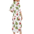 thumbnail image 6 of Long Nightgowns for Women Long Sleeve Sleepshirts Loungewear Casual Sleepwear Loose Sleep Dress with Pockets White C M, 6 of 7