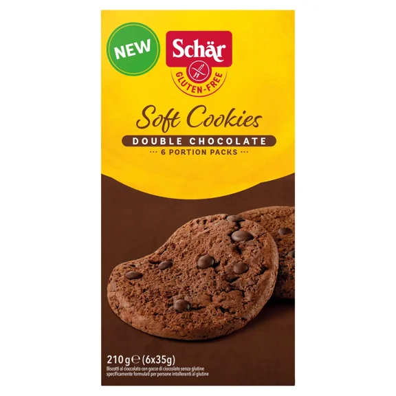Schar Soft Glute Free Cookies Double Chocolate 210g