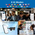 thumbnail image 4 of anteojos de sol Bluetooth para hombres y mujeres, lente de luz azul, traductor AI alimentado por GPT, batería 11H, protección UV polarizada, lentes inteligentes, control de voz, lentes inteligentes, 4 of 5