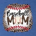 thumbnail image 2 of Wild Bobby, Baseball Mom Jaguar Print Sports Tri-Blend Racerback Tank Top, Vintage Royal, Small, 2 of 5