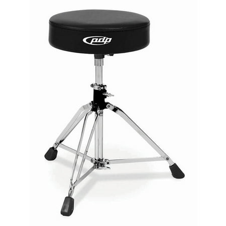 Pacific PDDT80004 800 Series Medium-Weight Standard Drum Throne with Black Rubber (Best Drum Throne For Back Problems)