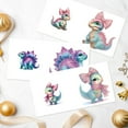 thumbnail image 6 of 6pcs Diamond Painting Kit Greeting Card, Dinosaur 5D DIY Diamond Handmade Holiday Greeting Card with Envelope, Christmas Gift Congratulation, 6 of 6