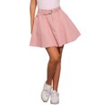 thumbnail image 1 of Falda de mezclilla mini A-line de cintura alta para mujer INSPIRE CHIC M Rosa, 1 of 6