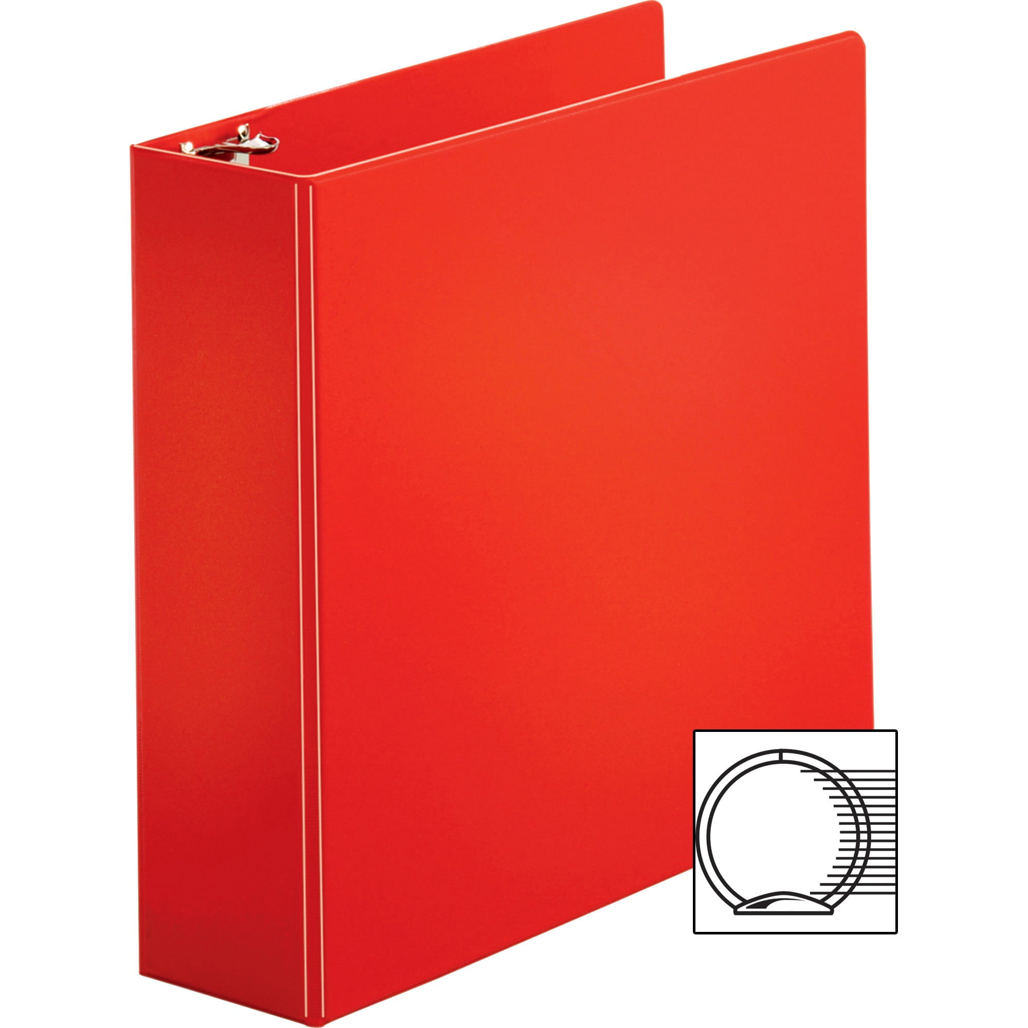 Sparco 3 Ring Binder W/Sht Lifters 3" Capacity 11"x81/2" Red 03608