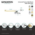 thumbnail image 4 of Kingston Brass KTGLD8 Georgian Universal Front or Side Mount Toilet Tank Lever in Brushed Nickel, 4 of 5