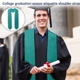 thumbnail image 3 of Graduation Stole, Green, 1 Piece, Suitable for College Graduation Ceremony, 3 of 5