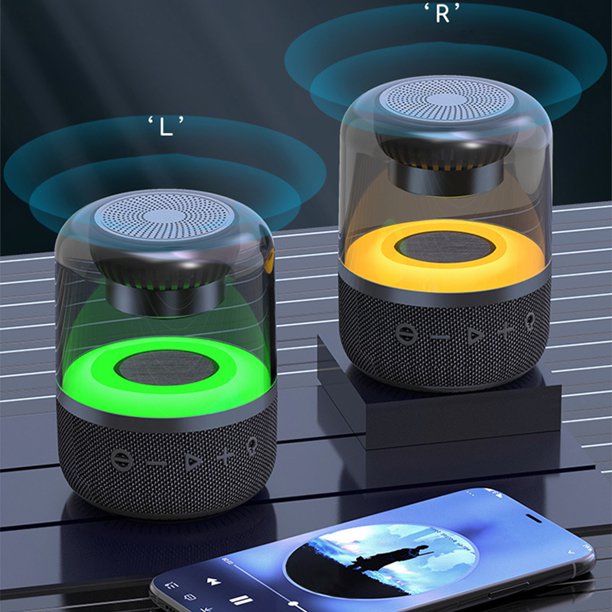 Teissuly Bluetooth Audio Dazzling LED Intelligent Voice Assistant Stereo Surround Sound Multi-function Playback HIFI Sound Quality Dual Machine Series Technology Teissuly WER202311214687