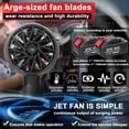 thumbnail image 2 of Mistaha Portable Jet Fan with Brush Motor and Rechargeable Lithium Battery - High Power Blower for Dust Cleaning and Airflow Control, 2 of 6