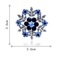 thumbnail image 5 of SPRING PARK Fashion Women Brooch Pin Fashion Jewelry Clear Rhinestone Snowflake Jewelry Gift, 5 of 7
