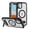 Black+Clear, variant on ELEHOLD for iPhone 11 Case,Compatible with Mag Safe Accessory,Magnetic Heavy Duty Drop Protection Invisible Kickstand Rugged Military-Grade Protective Phone Case ,Blue Rose