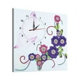 thumbnail image 1 of Reloj decorativo con diamantes DZ613 - 35x35cm, diseño único para colgar en pared. Incluye placa de diamantes, pluma de aplicación y movimiento de reloj (sin batería). ¡Crea tu propia obra de arte, 1 of 6