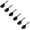 Black*6pc, variant on Xinyat 3pc Coffee Measuring Scoop Small Scoops for Canisters Plastic Coffee Measuring Spoons Short Handle Scoops for Tea Sugar Cereal Milk Powder Spices Black 7g