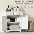 thumbnail image 4 of kleankin Bathroom Storage Cabinet with 2 Doors, 2 Drawers, Adjustable Shelf, 4 of 10