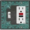 thumbnail image 1 of Metal Light Switch Plate Outlet Cover (French Victorian Frame - Single Toggle Single Rocker), 1 of 2