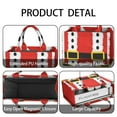 thumbnail image 4 of Large Capacity Tote Bag,Red Christmas Santa Costume Pattern Handbag Fashion Luxury Tote Bag,15.7"x13"x 5.1" Inches,Laptop Compatible, 4 of 6