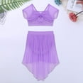 thumbnail image 6 of DPOIS Big Girls' Modern Lyrical Ballet Dance Gymnastics 2PCS Outfits, 6 of 7