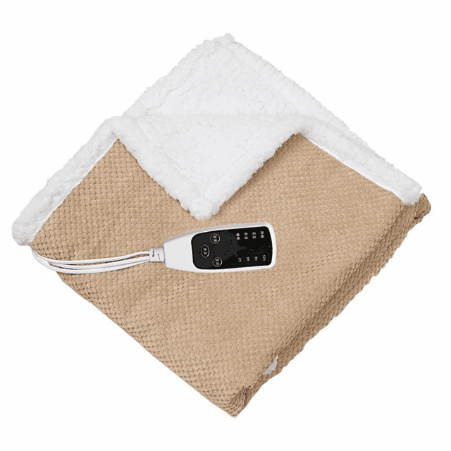 Heating Pad , Electric Weighted Heating Blanket for Back Pain Relief , Heat Therapy 4 Heat Settings, Washable , Plug in, 34" x 24"