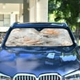thumbnail image 4 of Yayeee Car Windshield Sun Shade Universal Fit Front Visor Protector, Beautiful Floral, 4 of 8