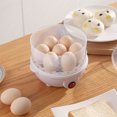 thumbnail image 4 of Electric Egg Boiler Easy Egg Cooker Electric 7-Egg Capacity, Soft, Medium, Hard-Boiled Egg Cooker with Auto Shut-Off, Measuring Cup Included, BPA Free, Classic White, 4 of 6