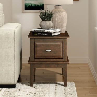 OakvillePark Glasgow End Table, Brown Cherry