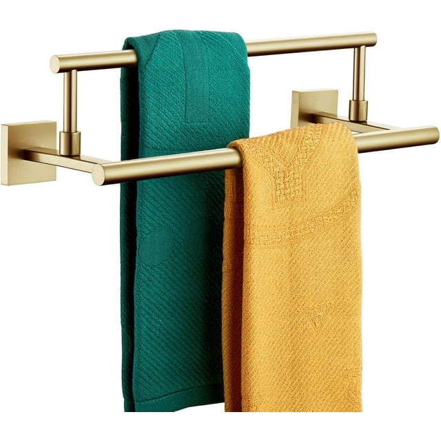 Bathroom Towel Bars Double Towel Rails Matte Towel Holder for Kitchen Garage Wall Mount Stainless Steel BBKL