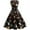 Black, variant on Munlar Party Dresses for Women,Womens Wedding Guest Bridesmaid Dresses,Women's Vintage Print Sleeveless O-Neck Christmas Evening Party Swing Dress