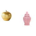 thumbnail image 1 of Escultura de frutas,Figura decorativa de fruta para decoración del hogar,Escultura de estatua decorativa de resina,Tarro de cerámica para jengibre,Jarrón de cerámica con jengibre y arreglo, 1 of 8