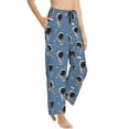 thumbnail image 2 of Naloa Astronaut Print Women’s Ultra-Soft Comfy Pajama Lounge Pants with Pockets & Drawstring, 2 of 8