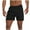 Black, variant on Summer Men Shorts Elastic Waist Solid Color Moisture-Wicking Straight Leg Cargo Shorts With Pocket Beach Fashion Outdoor Sport Athletic Gym Shorts Sweatpants S-XL