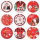 thumbnail image 2 of Falda de árbol de Navidad, falda de árbol de Navidad feliz, cuello, decoración navideña de granja suave, trompeta de 90 cm, 2 of 8