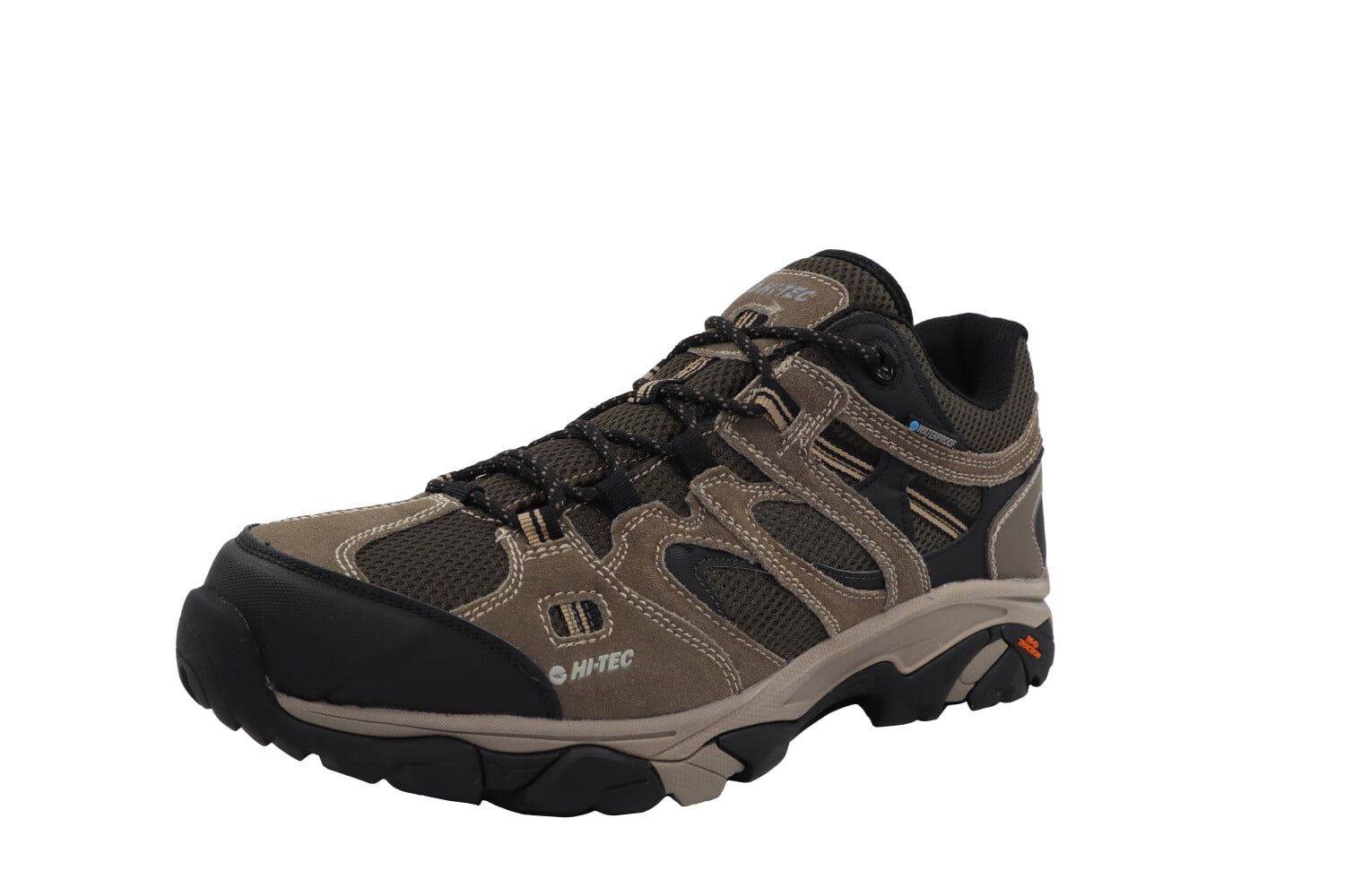 Hi-Tec Ravus Vent Low Waterproof 9539 Mens Black Suede Hiking Boots Shoes 