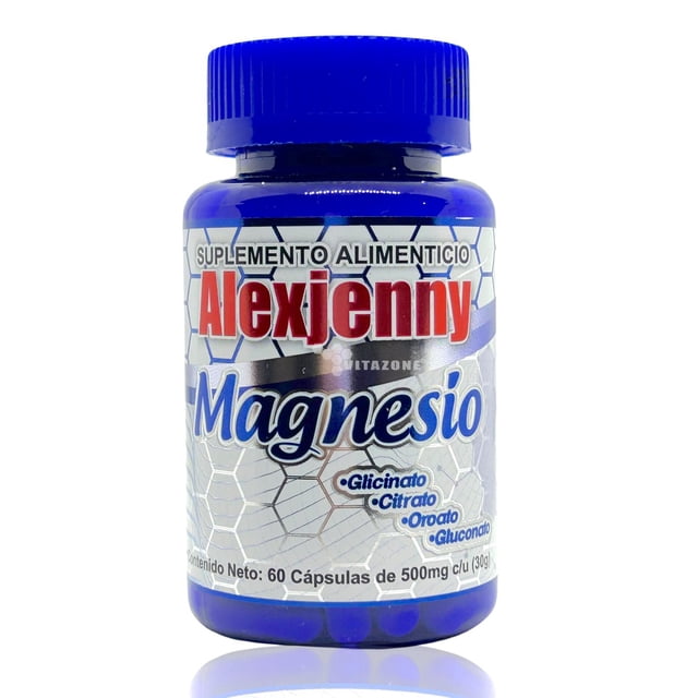 Magnesio 60 cápsulas Alexjenny Glicinato Citrato Gluconato Alexjenny ALEXJENNYMAGNESIO