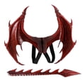thumbnail image 4 of Máscara de cola de alas de dragón para decoración de fiesta infantil de Halloween, traje, accesorios de cosplay, 4 of 6